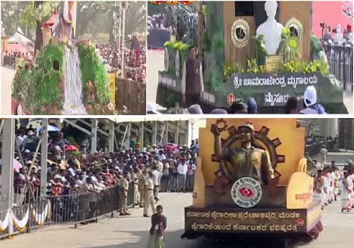 ಜಂಬೂಸವಾರಿ ಮೆರವಣಿಗೆ: ಮೆರುಗು ಹೆಚ್ಚಿಸಿದ ಸ್ತಬ್ದಚಿತ್ರಗಳು, ಕಲಾತಂಡಗಳ ಪ್ರದರ್ಶನ
