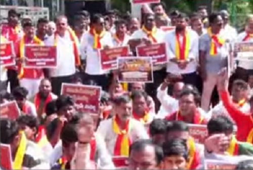 ರಾಜಮನೆತನದ ಬಗ್ಗೆ ಸಚಿವ ಯತೀಂದ್ರ ಹೇಳಿಕೆ ಖಂಡಿಸಿ ಪ್ರತಿಭಟನೆ